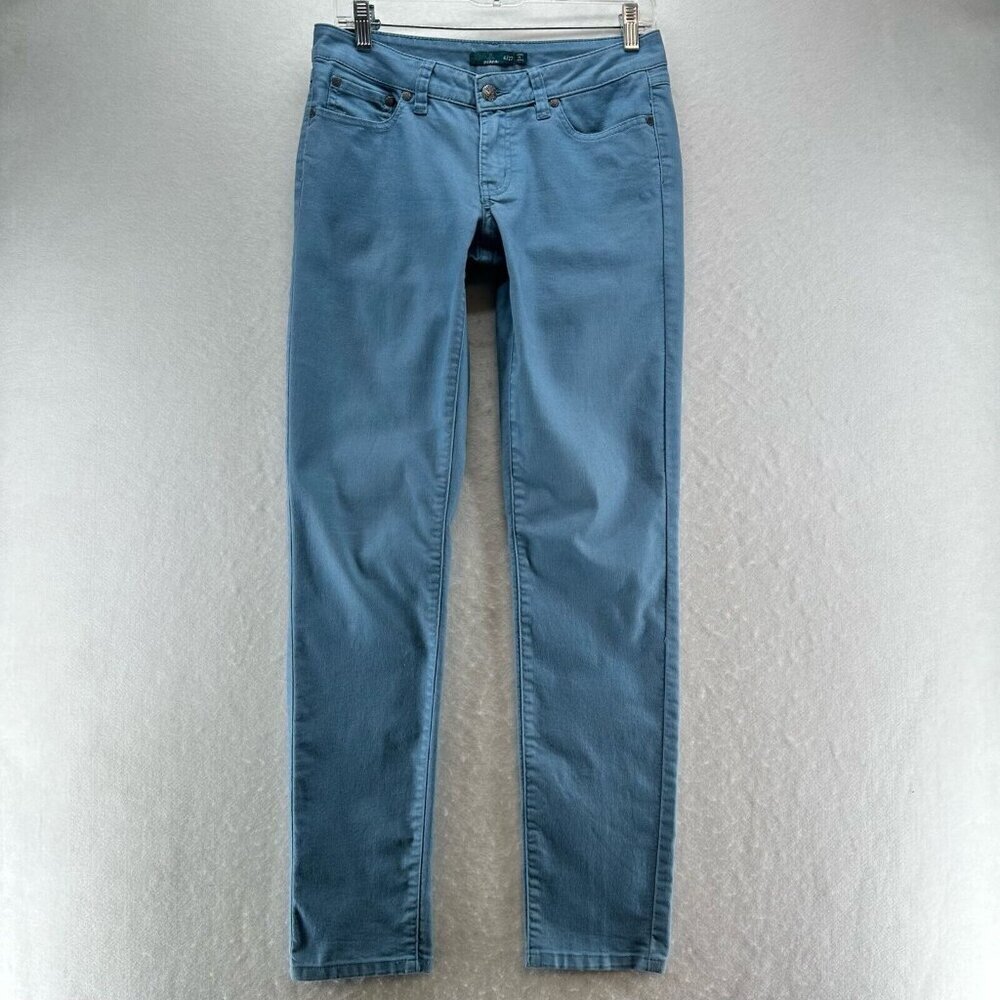 Prana Jeans Women's Size 4/27 Low Rise Skinny Light Washed Stretch Denim Blue